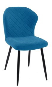 Кухонный стул 239 синий, ножки черные в Магадане - предосмотр