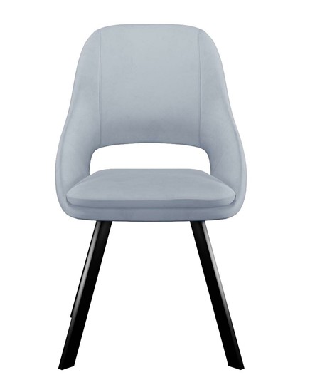 Обеденный стул 247 Поворотный, Микровелюр Z46 Перламутр / опоры черные в Магадане - изображение 1