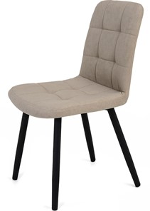 Обеденный стул Абсент NEW, ноги черные круглые XL (R32)/велюр T170 Бежевый в Магадане - предосмотр