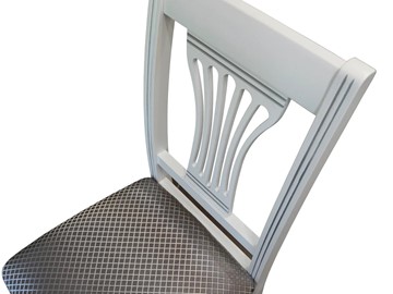 Кухонный стул Анри (белый-серебро, Атина серебро) в Магадане - предосмотр 2