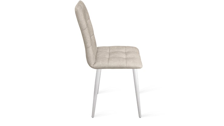 Кухонный стул Аспен К1С (Белый матовый/Микровелюр Duna Brilliant) в Магадане - изображение 1
