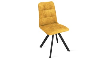 Кухонный стул Аспен К2 (Черный муар/Микровелюр Wellmart Yellow) в Магадане