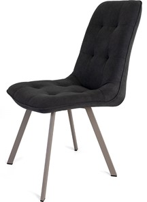 Обеденный стул Бакарди, ноги мокко прямоугольные 1-Q3015/велюр T180 Горький шоколад в Магадане - предосмотр