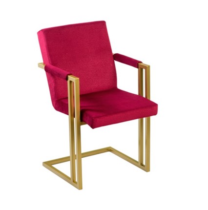 Обеденный стул Бруно, Золото/Аврора 11(бордовый) в Магадане - изображение