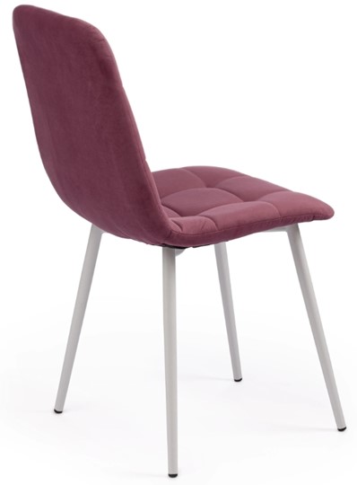Обеденный стул CHILLY MAX 45х54х90 сливовый 16/белый арт.18286 в Магадане - изображение 2