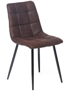 Обеденный стул CHILLY (mod. 7094) 45х55х87,5 темно-коричневый/черный, PK-03 в Магадане