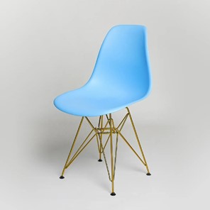 Обеденный стул DSL 110 Gold (голубой) в Магадане