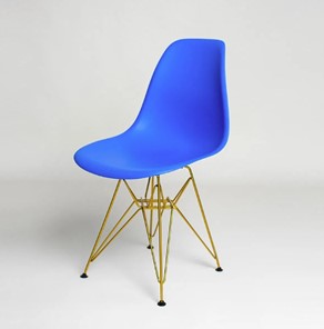Обеденный стул DSL 110 Gold (синий) в Магадане