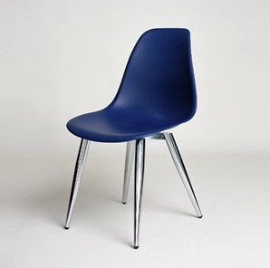 Обеденный стул DSL 110 Milan Chrom (темно-синий) в Магадане - предосмотр