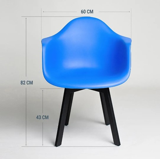 Обеденный стул DSL 330 Grand Black (Синий) в Магадане - изображение 1
