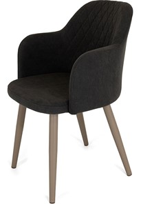 Кухонный стул Эспрессо-1, ноги мокко круглые XXL (R38)/велюр T190 Горький шоколад в Магадане