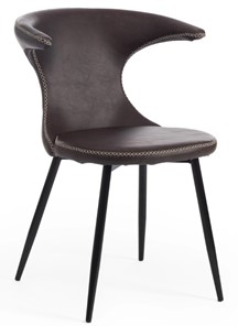 Обеденный стул FLAIR (mod. 9020) 60х56х78 коричневый 1/черный в Магадане - предосмотр