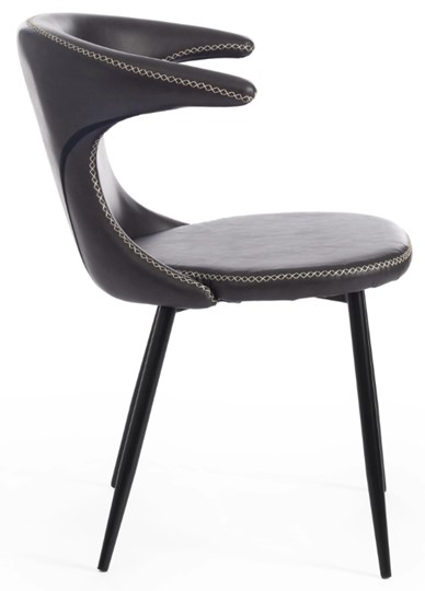 Кухонный стул FLAIR (mod. 9020) 60х56х78 серый 22/черный в Магадане - изображение 1