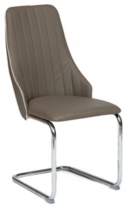 Обеденный стул FRATELLI (mod.8415) 44х62х97 пепельно-коричневый (окантовка слон.кость) в Магадане - предосмотр