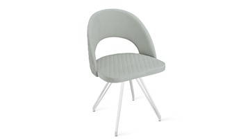 Кухонный стул Гэтсби К4 (Белый матовый/Велюр Confetti Silver) в Магадане