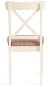 Обеденный стул Гольфи 2, дерево гевея 45х51х94 Ivory white/ткань кор.-зол 1505-9 (2 шт) арт.14117 в Магадане - предосмотр 3