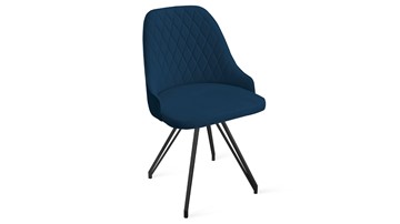 Обеденный стул Гранд К4 (Черный муар/Велюр Confetti Blue) в Магадане