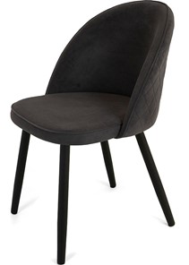 Кухонный стул Капри-5, ноги R38 черные/велюр T190 Горький шоколад в Магадане - предосмотр