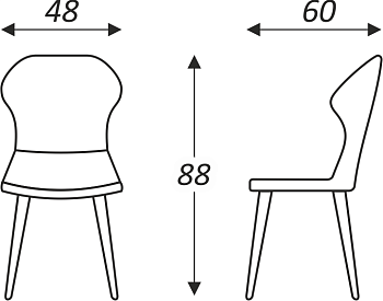 Кухонный стул Марио (Бордо Т175/ноги черные) в Магадане - предосмотр 6