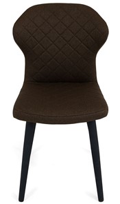 Кухонный стул Марио (Коричневый Т02/ноги черные) в Магадане - предосмотр 1