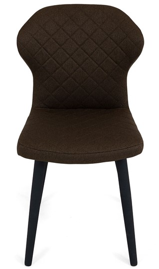 Кухонный стул Марио (Коричневый Т02/ноги черные) в Магадане - изображение 1