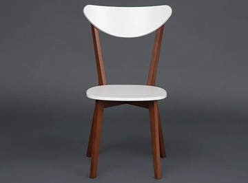 Кухонный стул MAXI (Макси), бук/МДФ 86x48,5x54,5 Белый/Коричневый арт.19583 в Магадане - предосмотр 1