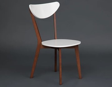 Кухонный стул MAXI (Макси), бук/МДФ 86x48,5x54,5 Белый/Коричневый (2 шт) арт.10464 в Магадане - предосмотр 2