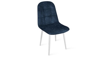 Кухонный стул Райс К1С (Белый матовый/Микровелюр Wellmart Blue) в Магадане - предосмотр