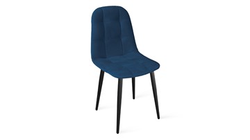 Кухонный стул Райс К1С (Черный муар/Велюр Confetti Blue) в Магадане - предосмотр