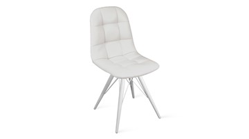 Обеденный стул Райс К3 (Белый матовый/Кож.зам Polo White) в Магадане