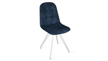 Кухонный стул Райс К4 (Белый матовый/Микровелюр Wellmart Blue) в Магадане - предосмотр