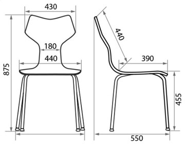 Обеденный стул Roxy wood chrome, ткань A в Магадане - предосмотр 2