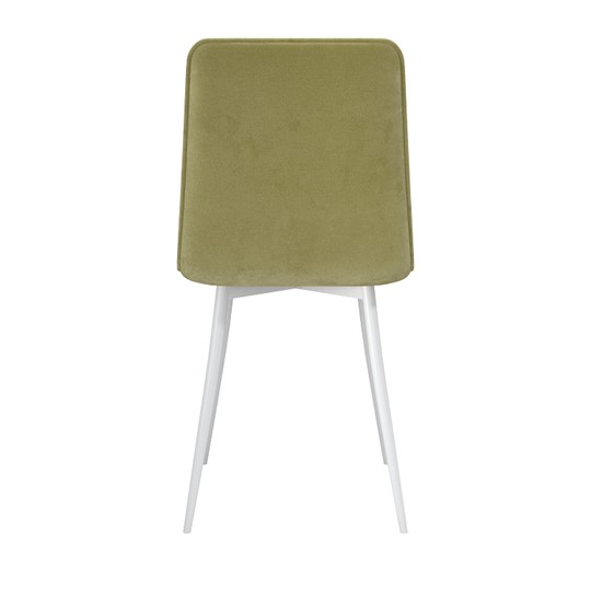 Обеденный стул Тахо, велюр тенерифе нефрит/Цвет металл белый в Магадане - изображение 3