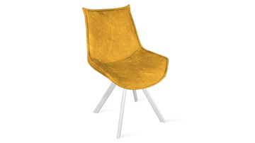 Кухонный стул Тейлор Исп. 2 К2 (Белый матовый/Микровелюр Wellmart Yellow) в Магадане