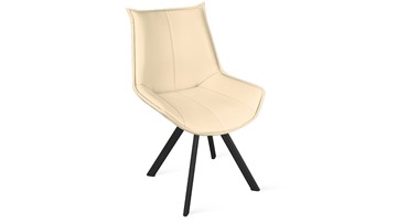 Обеденный стул Тейлор Исп. 2 К2 (Черный муар/Кож.зам Polo Cream) в Магадане - предосмотр