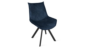 Обеденный стул Тейлор Исп. 2 К2 (Черный муар/Микровелюр Wellmart Blue) в Магадане