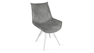 Обеденный стул Тейлор Исп. 2 К3 (Белый матовый/Микровелюр Wellmart Silver) в Магадане