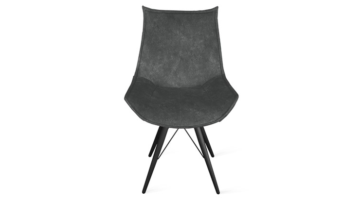 Обеденный стул Тейлор Исп. 2 К3 (Черный муар/Микровелюр Wellmart Graphite) в Магадане - изображение 3