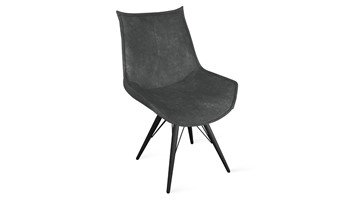Обеденный стул Тейлор Исп. 2 К3 (Черный муар/Микровелюр Wellmart Graphite) в Магадане