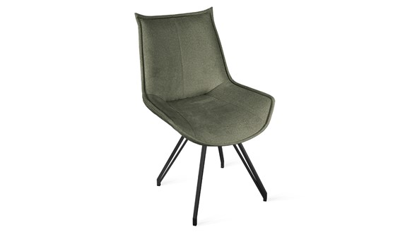 Кухонный стул Тейлор Исп. 2 К4 (Черный муар/Микровелюр Jercy Deep Green) в Магадане - изображение