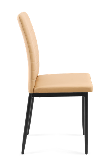 Мягкий стул Текс, к/з Pegasso бежевый, ножки черные в Магадане - изображение 1