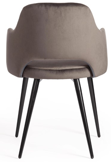 Обеденный стул VALKYRIA (mod. 711) 55х55х80 темно-серый barkhat 14/черный арт.15344 в Магадане - изображение 3