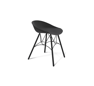 Кухонный стул SHT-ST19/S100 (черный/черный муар) в Магадане