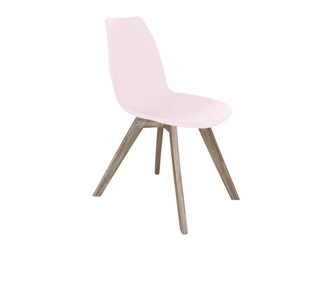 Обеденный стул SHT-ST29/S39 (пастельно-розовый/дуб атланта брашированный) в Магадане - изображение