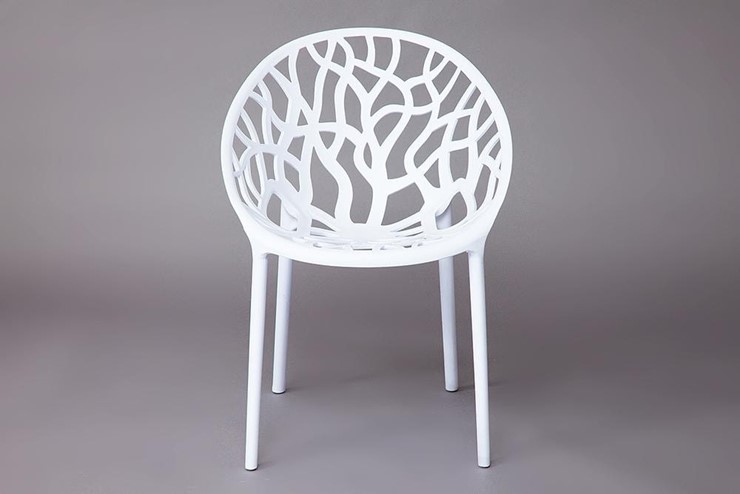 Кресло кухонное BUSH (mod.017) пластик 60*58,5*80 белый, арт.11725 в Магадане - изображение 4