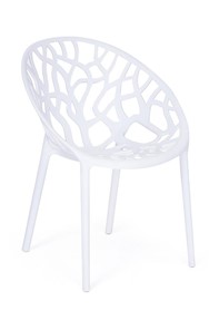 Кресло BUSH (mod.017) пластик 60*58,5*80 белый, арт.19618 в Магадане
