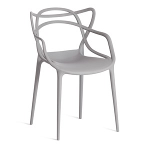 Обеденный стул Cat Chair (mod.028) пластик, 54,5*56*84 серый, арт.13276 в Магадане