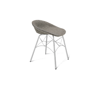 Обеденный стул SHT-ST19-SF1 / SHT-S107 (коричневый сахар/хром лак) в Магадане