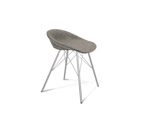 Обеденный стул SHT-ST19-SF1 / SHT-S37 (коричневый сахар/хром лак) в Магадане - изображение