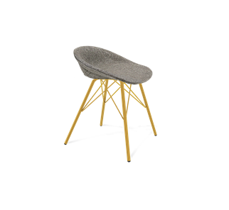 Обеденный стул SHT-ST19-SF1 / SHT-S37 (коричневый сахар/золото) в Магадане